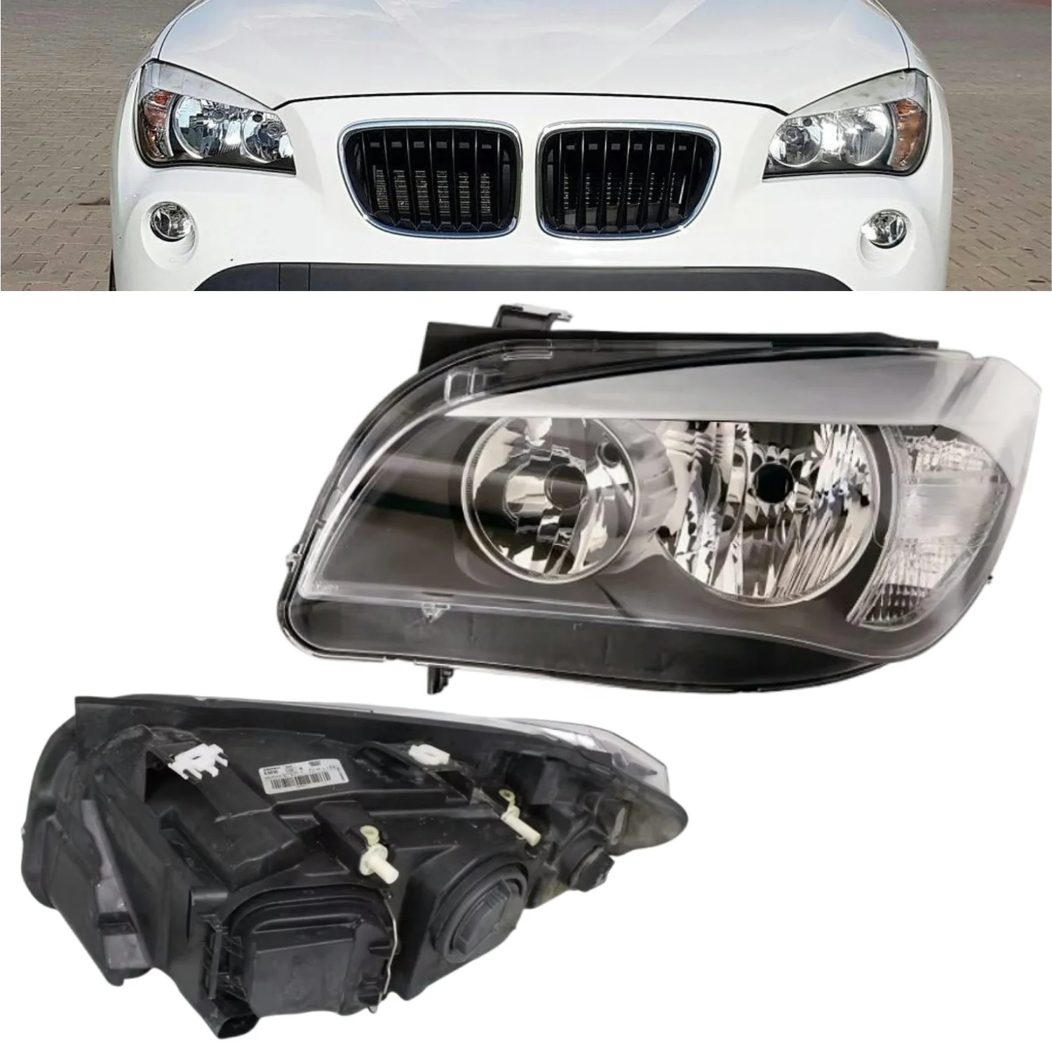 

X1 E84 20i 25i 28i 2009-2012 Halogen Headlight OEM 63112990001 63112990002 Front Lamp Auto Car Parts Plug and Play for BMW