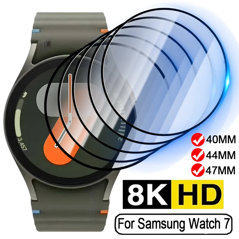 Watch 7 40MM 44MM Protective Soft Film Screen Protector For Samsung Galaxy Watch 7 Ultra 47MM Smartwatch Clear Curved Films