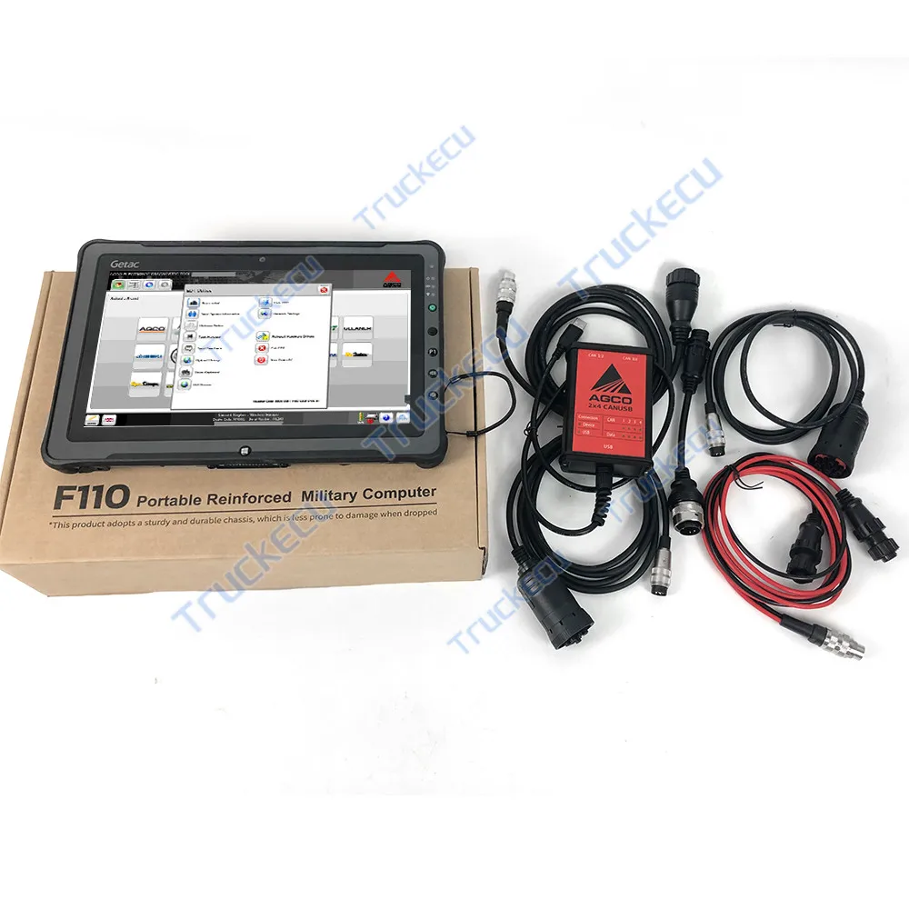 F110 tablet PC For AGCO 2X4 CANUSB FENDT EDT CANUSB interface agricultural tractor diagnostic tool AGCO FENDT FenDias