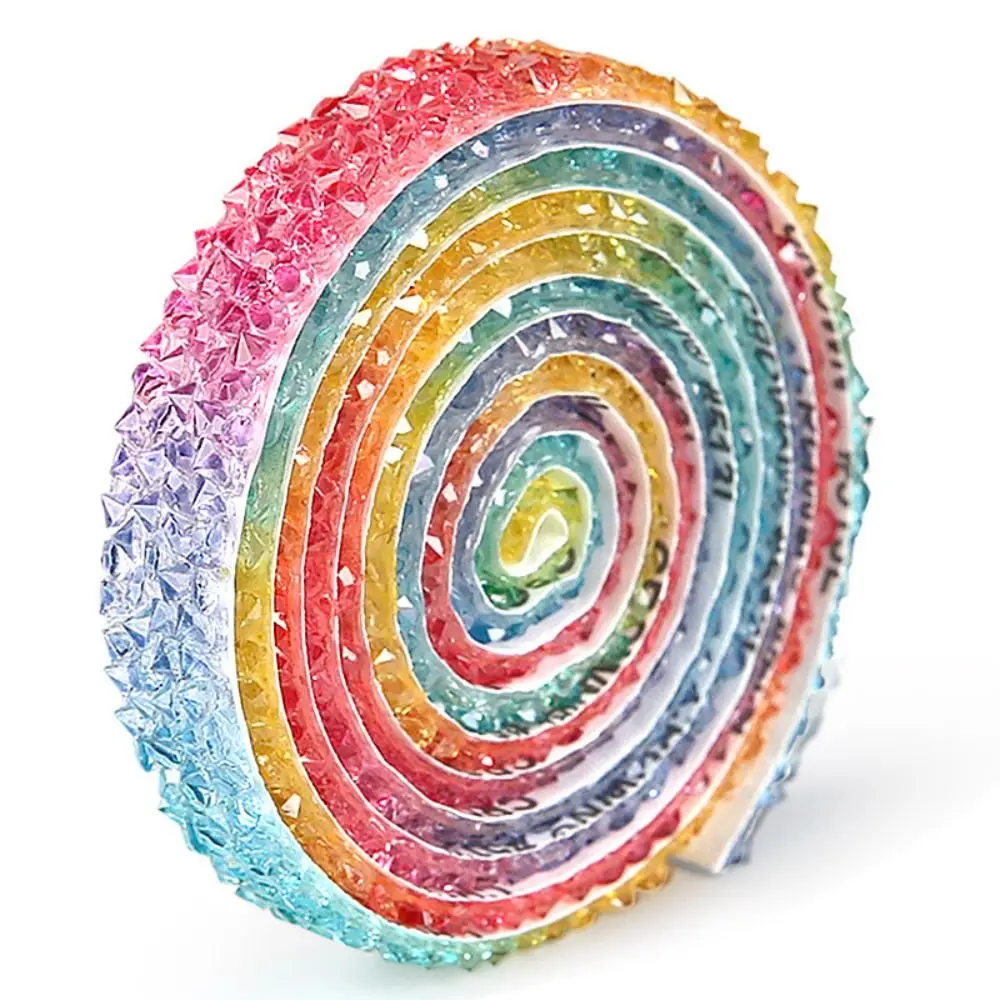 DIY Self Adhesive Rhinestone Tape Flexible Glitter Bling Diamond Ribbon Sparkling Colorful Diamond Sticker DIY Craft