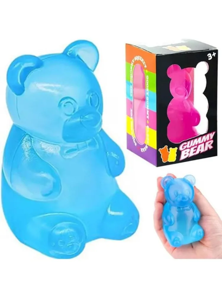 Niedlicher Bär Maltose-Quetschspielzeug Buntes Sensorisches Spielzeug Kreatives Neues Produkt Schreibtischdekoration Stressabbau-Puppe