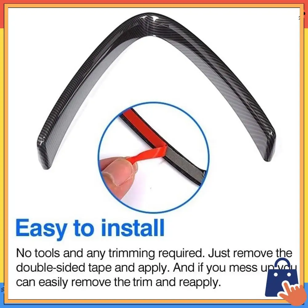 

Upgraded For Alfa Romeo Giulia 2016-2019 Car Front Bumper Air Grilles V Shape Frame Decoration Trim Cover Sticker Accessories