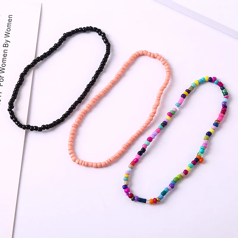 17Pcs Bohemian Elastic Beaded Bracelet Set For Women Stackable Stretch Bangle Girls Colorful Boho Beach Rainbow Handmade Jewelry