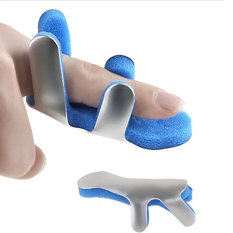 1Pcs Adjustable Frog Phalanx Finger-Hand Splint Brace Aluminium Toad Finger Protector Support Recovery Injury Malleable Support