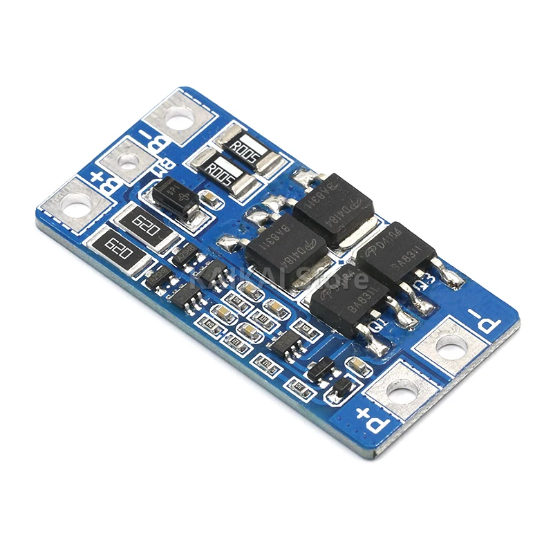 2S 10A 7.4V 18650 lithium battery protection board 8.4V balanced function/overcharged protection