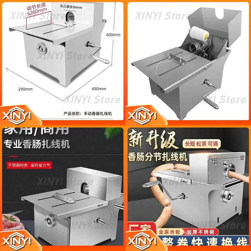 for Manual Sausage Binding Wire Machine Sausage Tying Tool for Home Commercial Meat Processing Equipment Stainless Steel