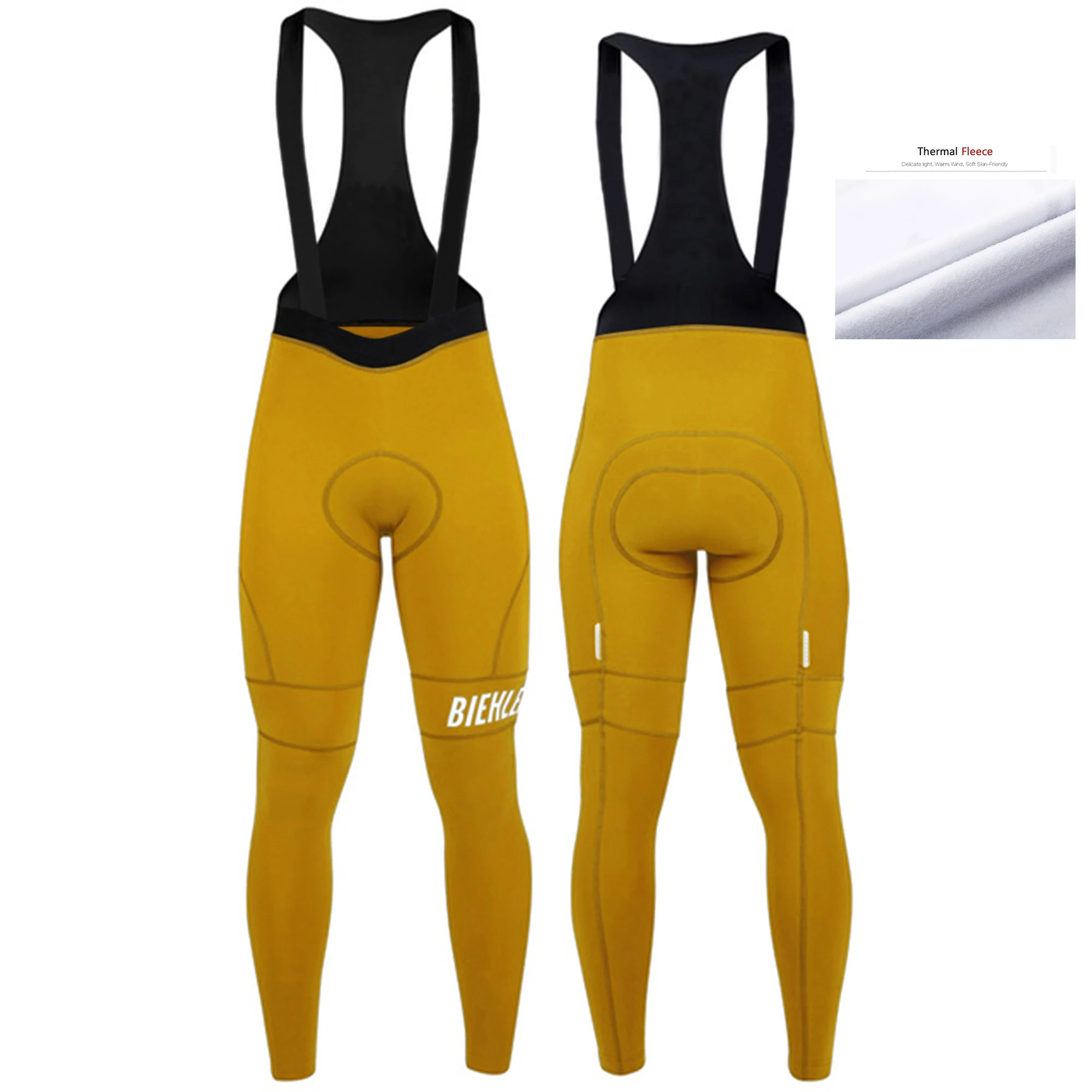 2023 biehler Winter Radsport Träger hose Thermo Fleece Herren Radfahren lange Hosen Outdoor Fahrrad Lätzchen Hosen Fahrrad Kleidung Hose