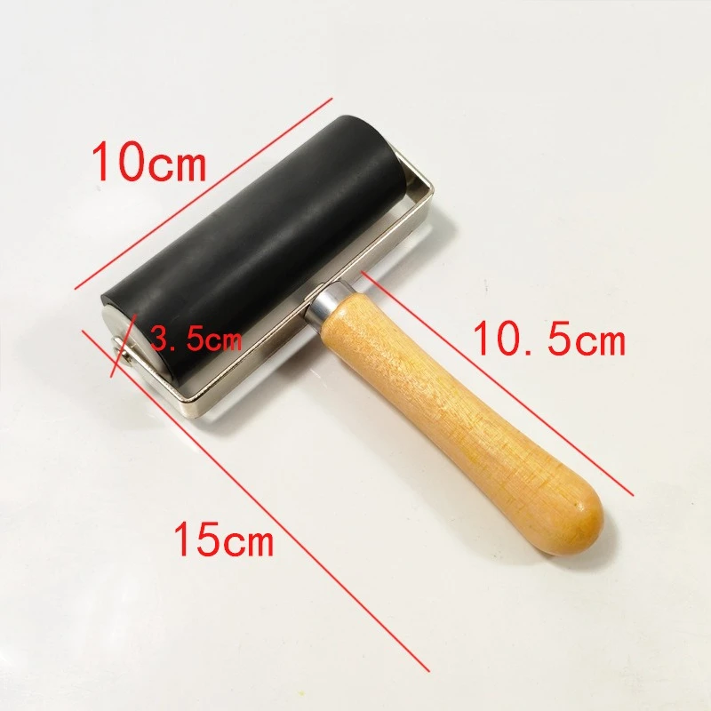 Printmaking Ink Roller Diamond Painting Rubber Roller Children's Handmade Art Woodcut Tools 10cm Mimeograph Rubber Roller