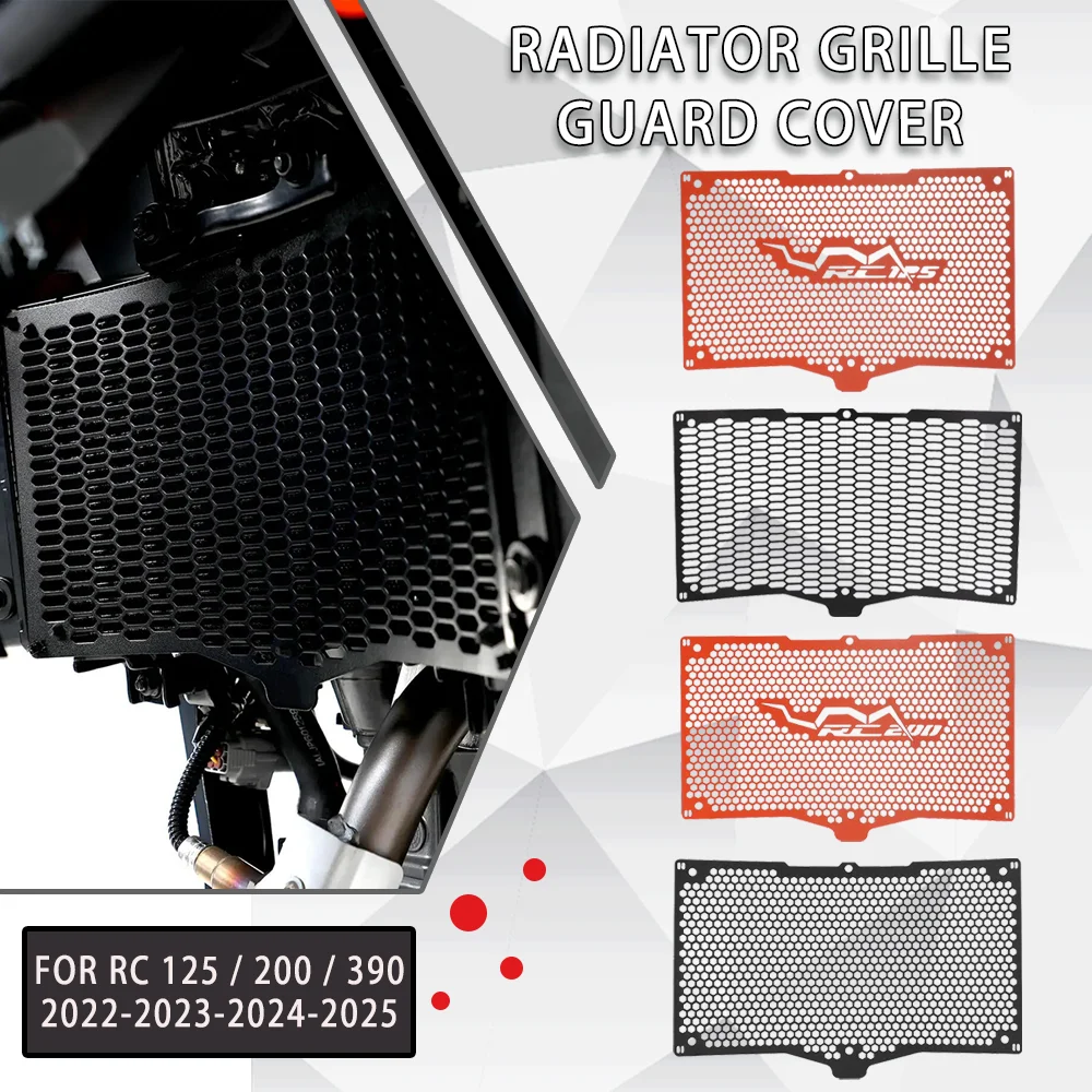 

RC390 Motorcycle For KTM Duke 125/250/390 2024 2025 Radiator Grille Cover Guard Protection Protetor RC125/200/390 2022-2024 2025