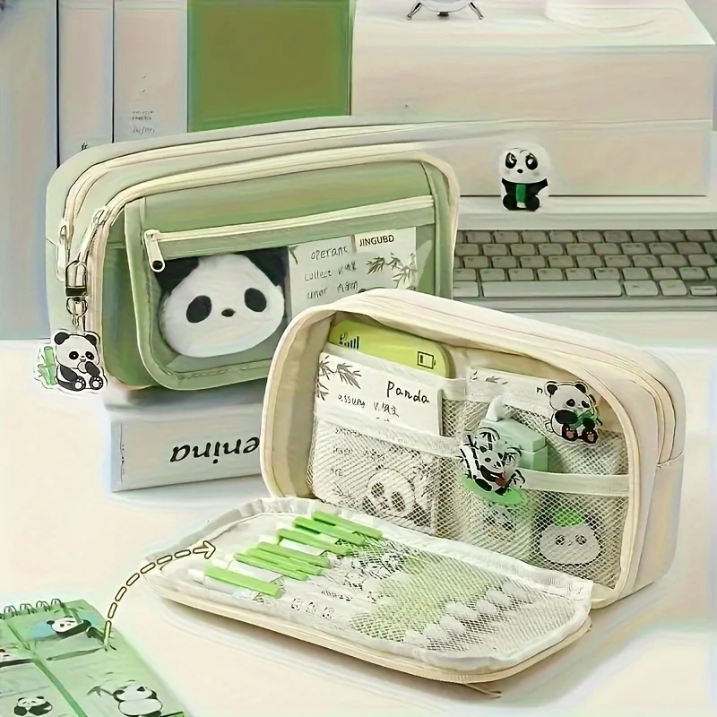 Hiemible Briefpapier Set - Panda etui met magnetische bladwijzer en Hiemible Briefpapier Set - Panda etui met magnetische bladwijzer en