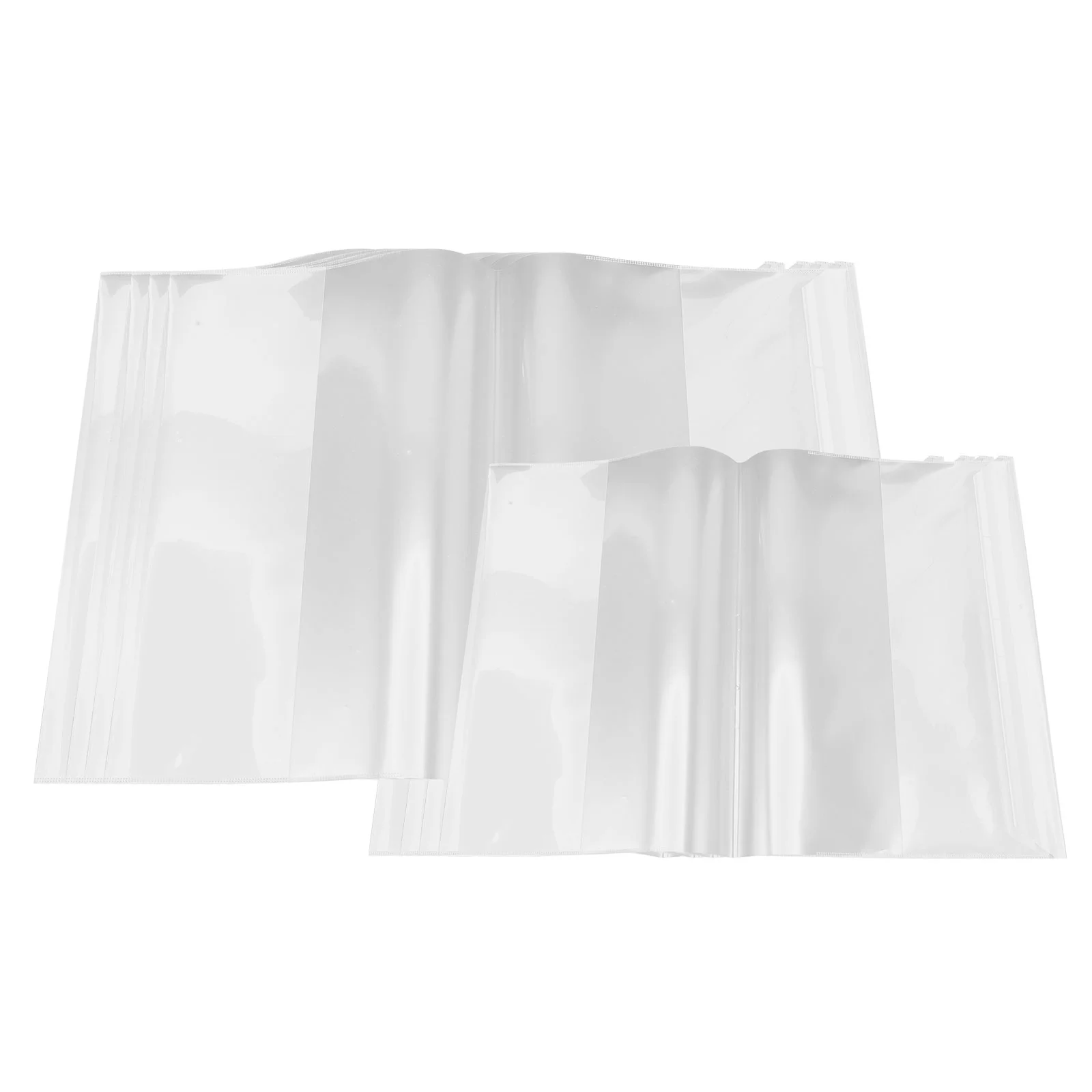 Film d'emballage transparent pour manuels, housse de protection, couvertures épaisses, plastique, manchon de protection, nettoyage doux, étudiants, 20 pièces