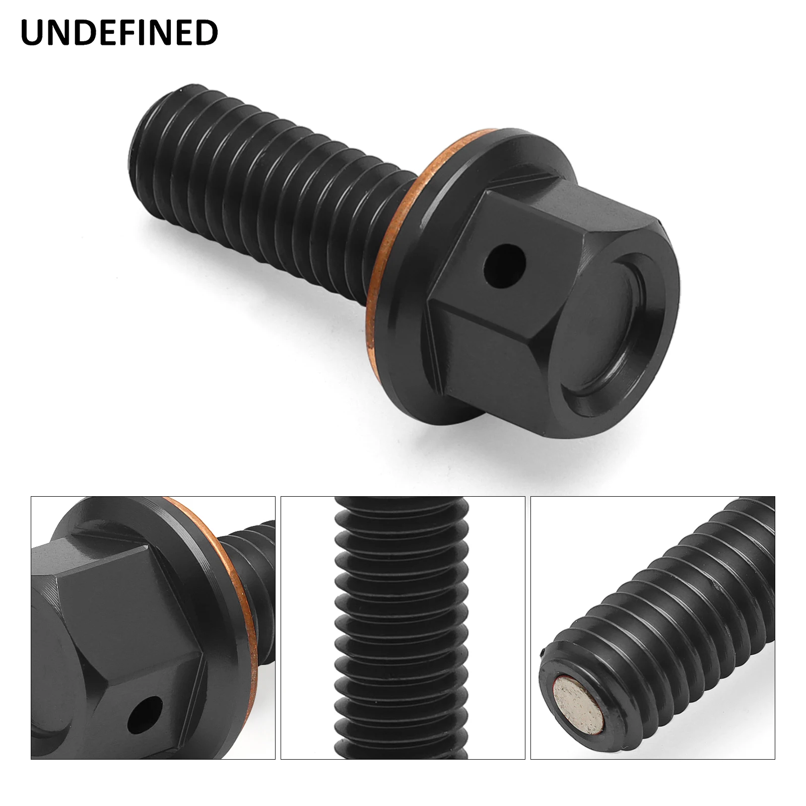 Motorcycle Accessories Magnetic Drain Plug M8x1.25 Fit for Honda CRF250R CRF450R Suzuki RMZ250 RMZ450 2004-2017