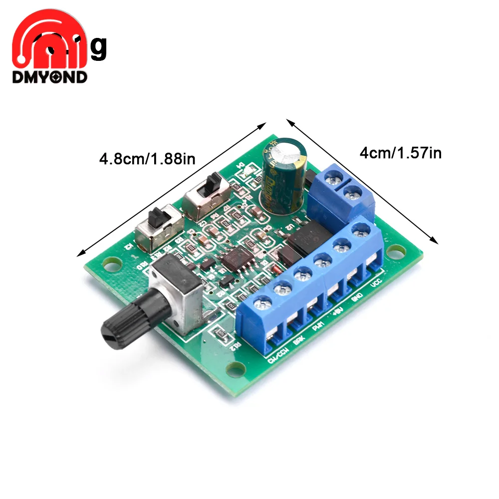 DC8-24V Brushless DC Motor Speed Controller Driver PWM Speed Control Board Pinpoint Regulator Forward And Backward Control 18KHz