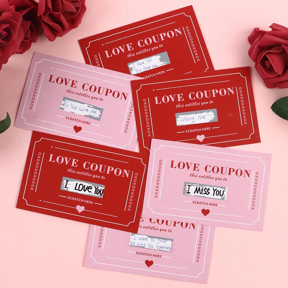 20 Stück Rubbelkarten zum Valentinstag Liebeskarten Rubbelkarten Valentinstag Jubiläum Grußkarten DIY Geschenke