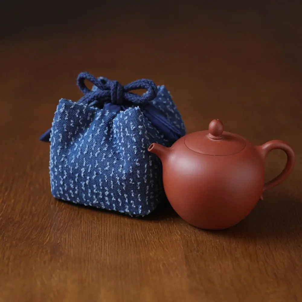

Chinese Style Teapot Cup Cotton Protect Cloth Bags Breakage-proof Dustproof Travel Teaware Storage Bag Practical Portable
