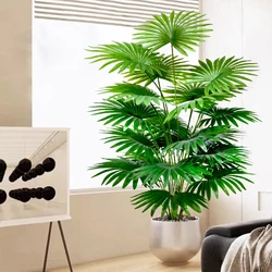 56-105cm(41.33in)  Artificial fan leaf tropical plant large fake palm office home holiday decoration