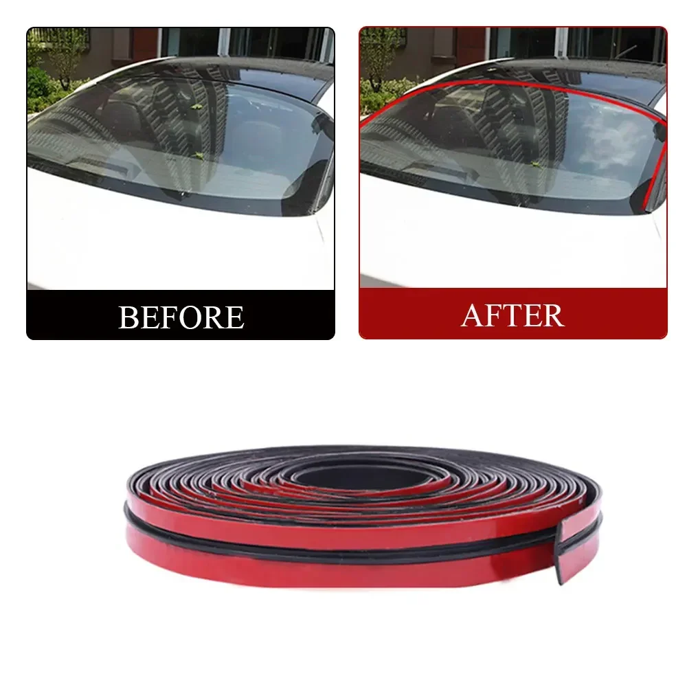 

2 Meter Car Rubber Soundproof Sealing Strip Car Sunroof Seal Universal Car Windproof Glass T-shaped Seal Dust Accessories Tools