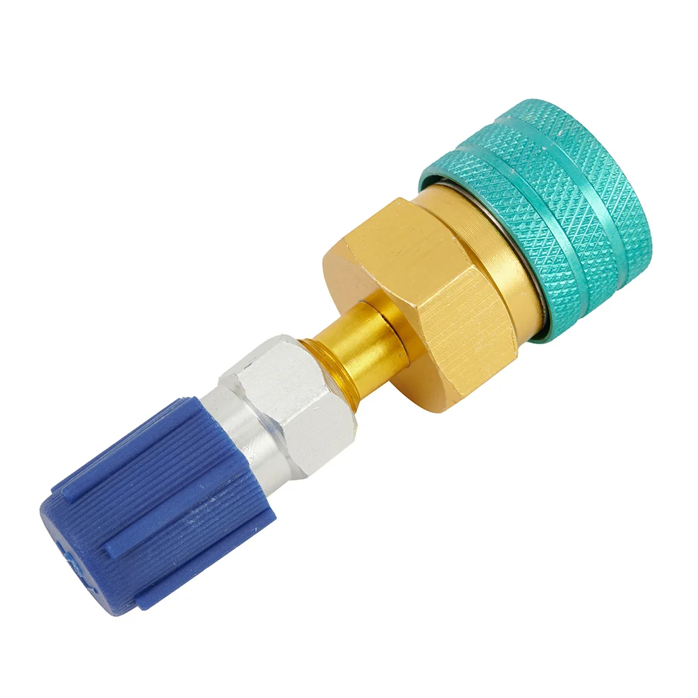 For R1234YF to For R134A Low Side Quick Coupler Adapter for Car AC System Suitable for For R134A Charging Hose or Manifold