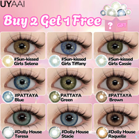 [Buy 2 Get 1 Free] UYAAI Colored Contact Lenses for Eyes Blue Eye Contacts 1 Pair Natural Fashion Lenses for Woman Rapid Arrival