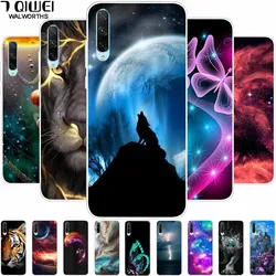 Cute TPU Cover For Samsung A30S A50S Case Silicone Clear Painted Cool Funda For Samsung Galaxy A50 A30 A70 Case A 30s Wolf Space