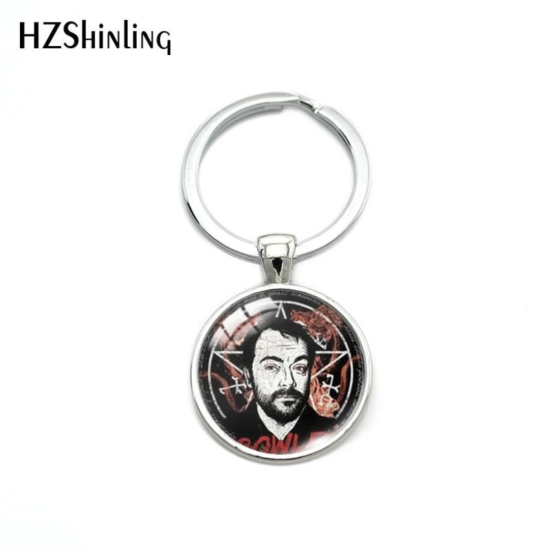 2023 New Supernatural TV Dean Sam Castiel Keychain Glass Cabochon Dome Pendants Key Holder Best Gifts