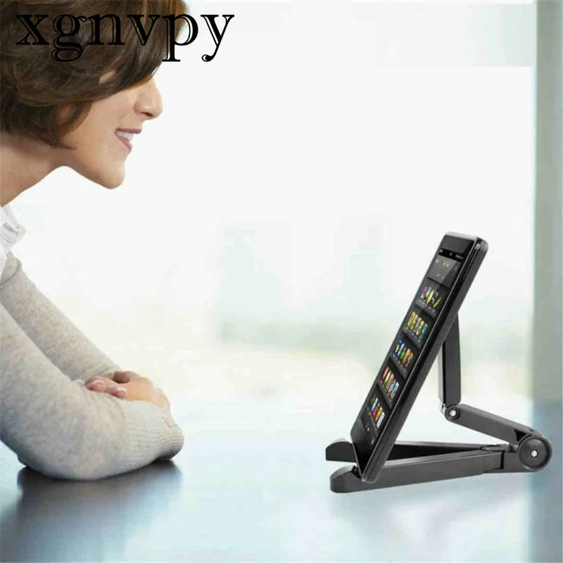 Xgnvpy Universal Dobrável Tablet e Suporte para Telefone, Lazy Desktop ABS Dock, Suporte para dissipador de calor triângulo dobrável, Portátil