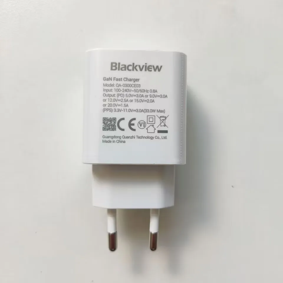 For Blackview BV9300 BV8900 PRO Cell Phone AC Adaptor Fast Charger Travel EU Plug Adapter +Type-C USB Cable DC Line