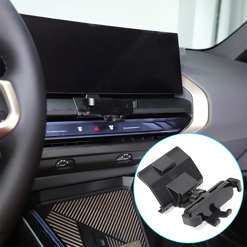 

1Pcs ABS black For BMW X3 G45 2025+ car navigation screen mobile phone holder car interior modification accessories