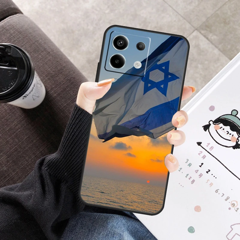 إسرائيل العلم غطاء ل Xiaomi Redmi ملاحظة 14 13 9 10 11 12 برو 10S 11S 12S حالة ل Redmi 14C 10C 12C 13C