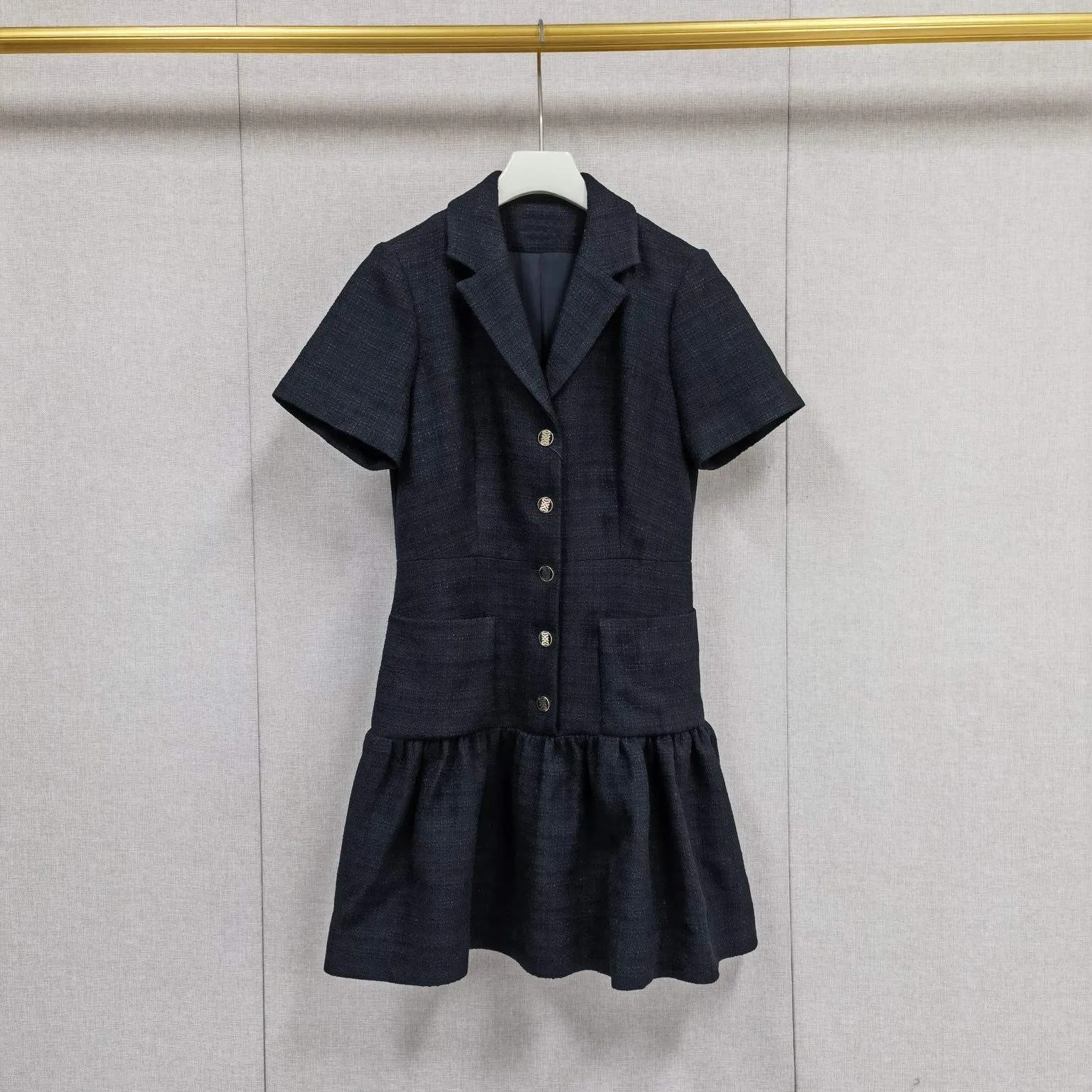 

MaSande Women's ort Sve Pleated Waist Design Bla Dr Ele Dr Sli Busin Casual Single Piece
