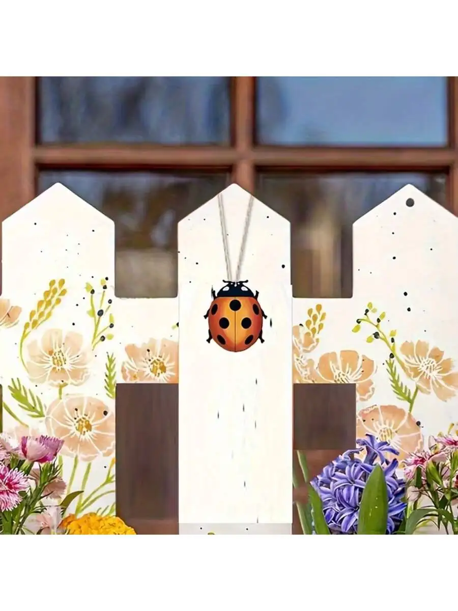 10/20 قطعة الخنفساء الخشبية DIY تصميم الربيع الصيف الديكور للرسم ، الحشرات خشبية فارغة لم تنته لوحة خشبية مستديرة O