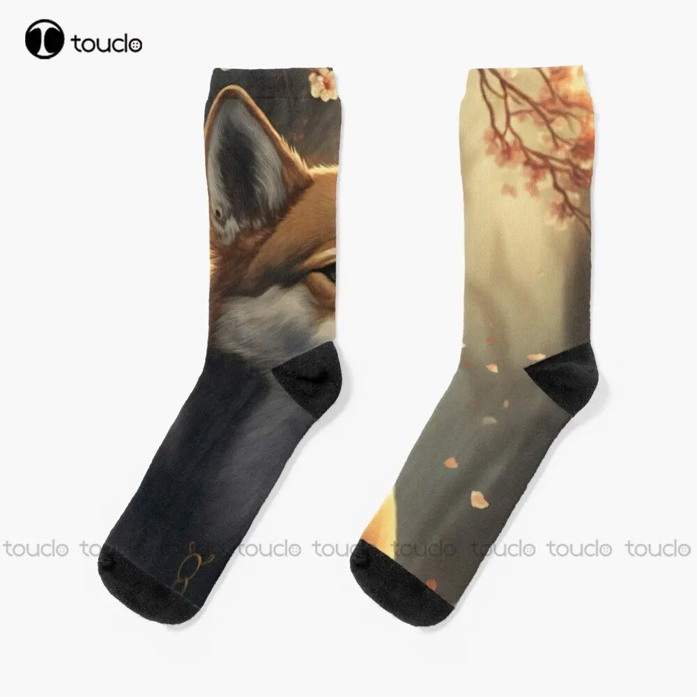 

Adorable Golden Hour Dog Socks Unning Socks Women 360° Digital Print Personalized Custom Unisex Adult Teen Youth Socks Art