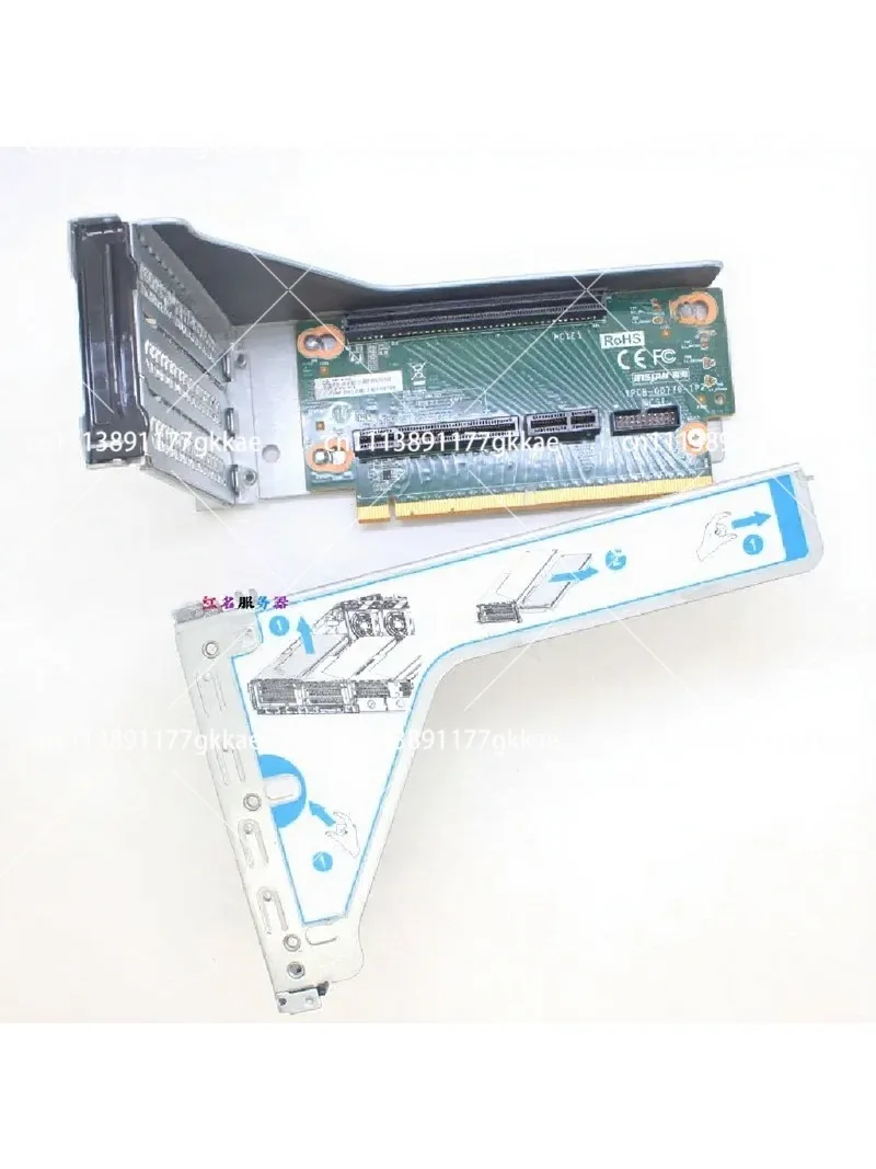 PCIE X16 Vertical Riser Card for Server GPU Graphics Card Adapter Expansion Board