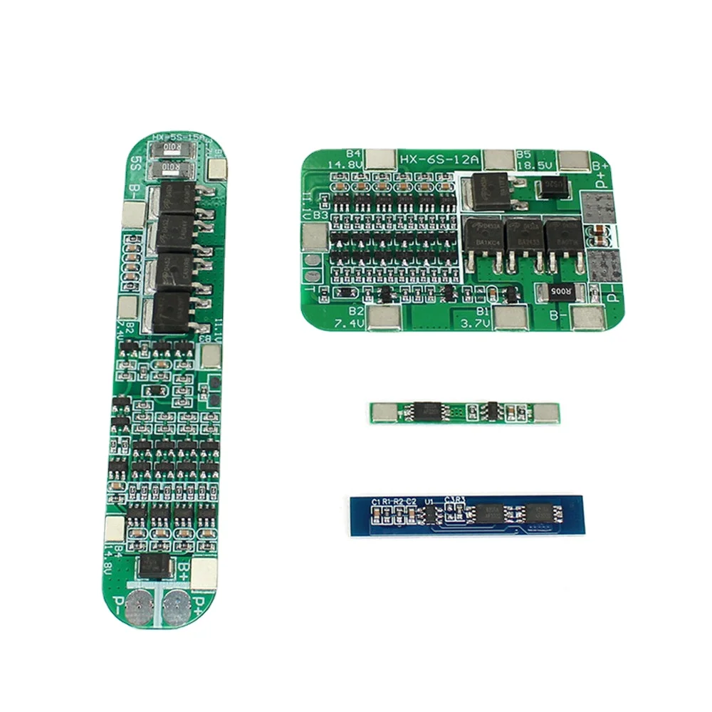 1S 2S 5S 6S 15A Li-ion Lithium Battery 18650 Charger PCB BMS Drill Motor Lithium Battery Module Protection Board Module