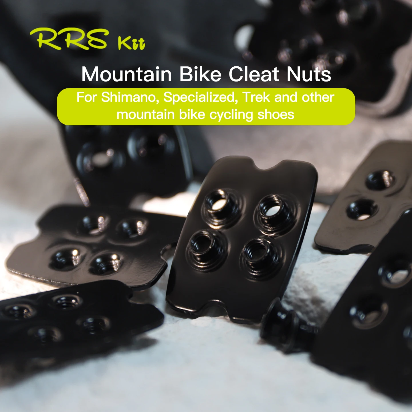 RRSkit Mountain Bike Self-Locking Cleat Nuts For Shimano Specialized Trek and other MTB Cycling Shoes view 2