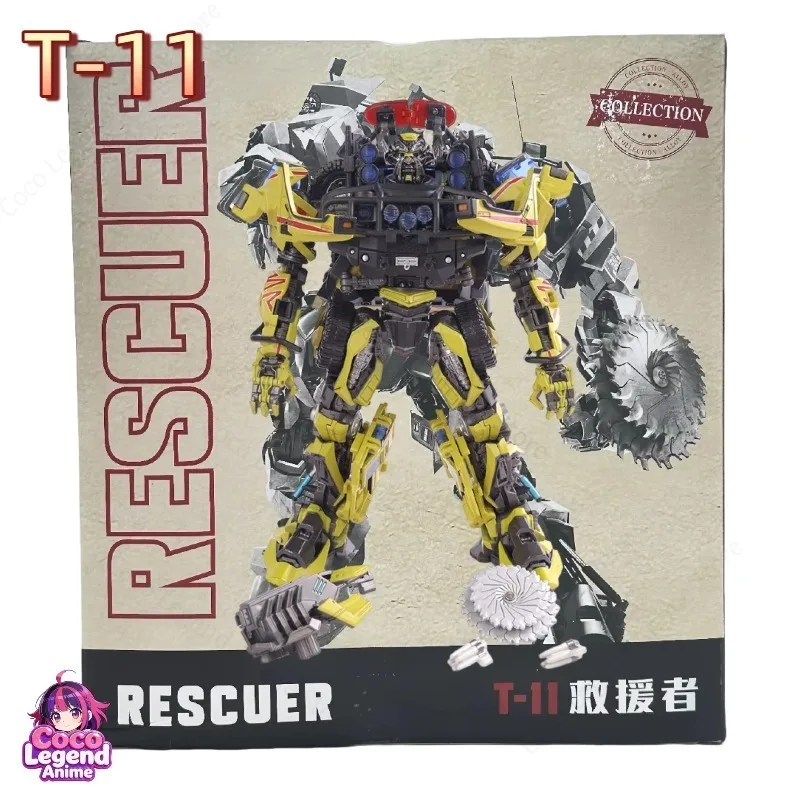 

In Stock Transformed Toy T11 Rescue Ambulance MPM11 Enlarged Alloy Movie Version Car Robot Model Articulated Figure Toys Gifts