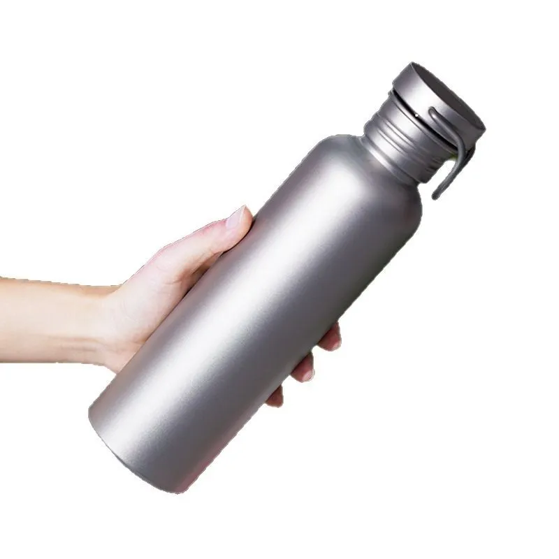 AliExpress NONE 500ml 600ml 750ml Titanium Water Bottle Outdoor Camping Supplies Tourism Sports Cycling Hiking Camping Water Bottle