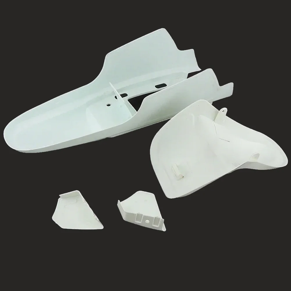 

Белое пластиковое крыло мотоцикла, переднее и заднее быстросъемное крыло для Yamaha PW50 PY50 PW PY 50, грязевой пит-байк, мотокросс, мото