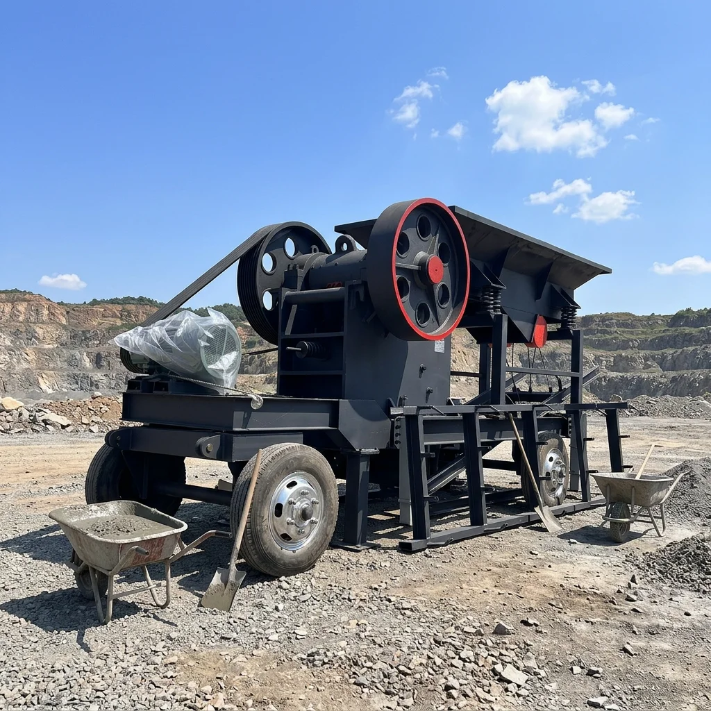 Quarry 20tph Heavy Duty Hard Stone Crusher Jaw Crusher Station Concrete Gold Ore Stones