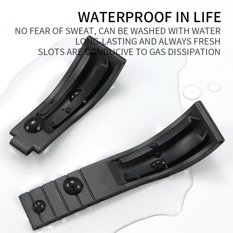 20/22 مللي متر حزام ساعة من المطاط السيليكون متوافق مع رولكس الغواصة سايكو هاميلتون تيسو ميدو لونجين حزام متين مقاوم للماء