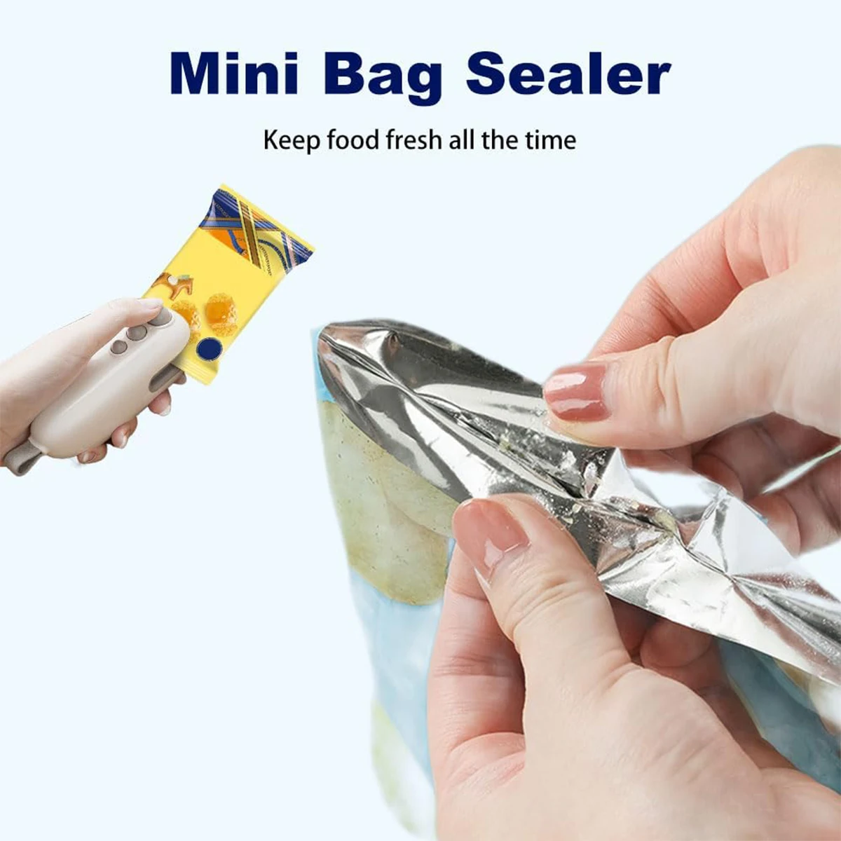 Portable Sealer Usb Rechargeable Models With Data Cable Small Monster Mini Snack Sealer Home Sealing Tool