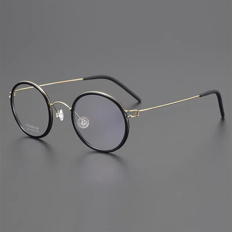SO SMOOTH WIND Dänemark Marke Titan Brille Rahmen Männer Frauen Gummi Runde Schraubenlose Brillen Ultraleicht Brillen Handgemachte Designer Rahmen 5