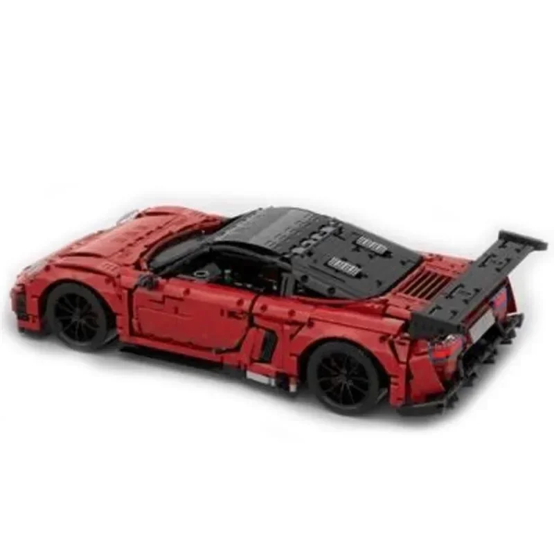 تقنيات جديدة MOC- 148228   9ff GT9-R مقياس 1:8 بناء كتلة Hypercar سوبر سباق السيارات الجمعية اللعب نموذج الأولاد هدايا عيد ميلاد