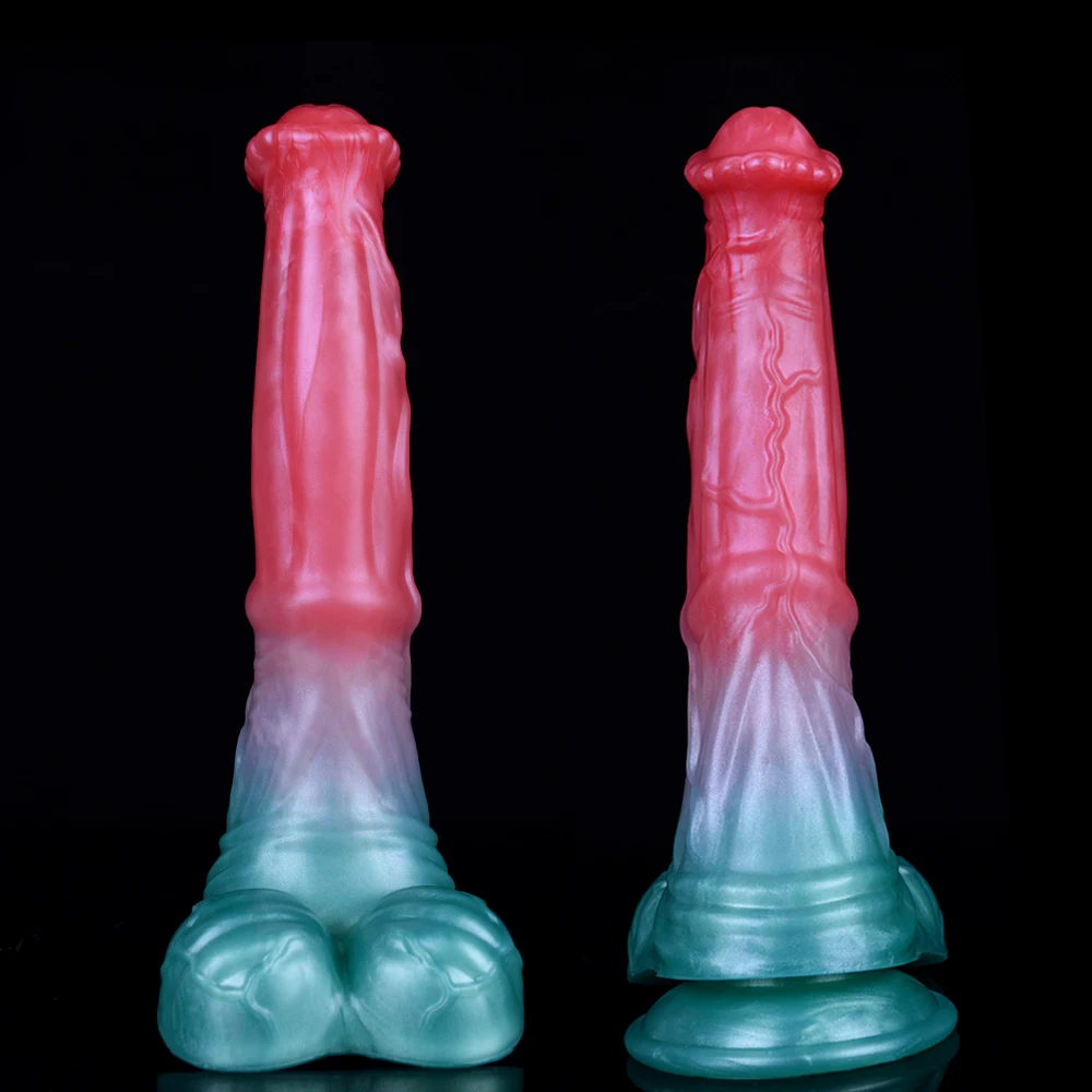 NNSX Animal Horse Huge Dildo Long Penis Soft Silicone Suction Cup Vagina Massage Masturbators Anal Adult Sex Toys for Women Men