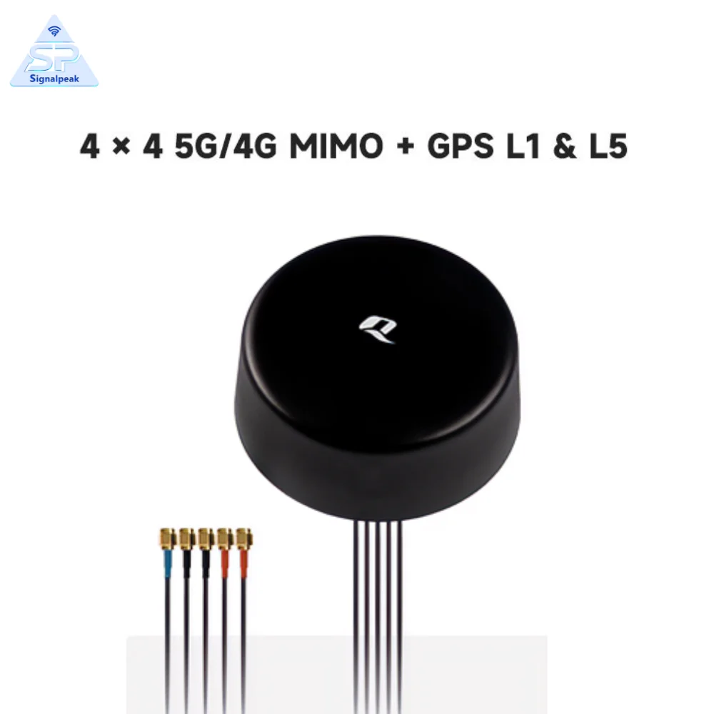 Quectel Multi-Band High-Gain 5G/GNSS Positioning 5-in-1 Combination Antenna 4G LTE MIMO GPS Dual-Band Antenna SMA 300mm Cable
