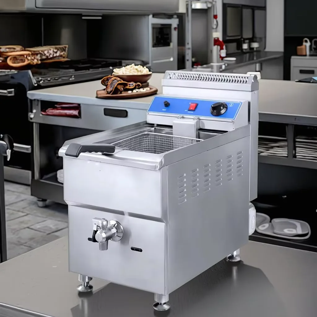 FryerHot Sales Low Price Counter Top Commercial 1-tank 1-basket Gas Deep Fryer For Chicken/lpg Gas Deep Fryer For Sale