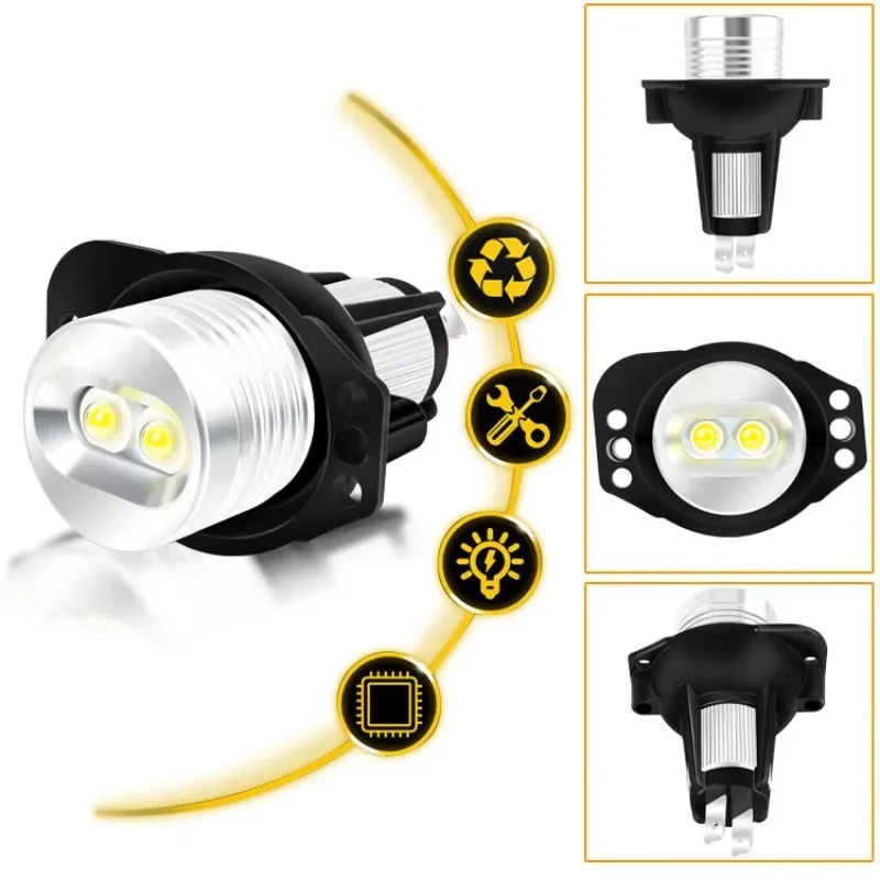 

Glb For Angel Eyes Marker Lights Bulbs 2pcs X CANbus 10w LED Error Free White/Red/Blue/yellow E90 E91 Series 2006-2008