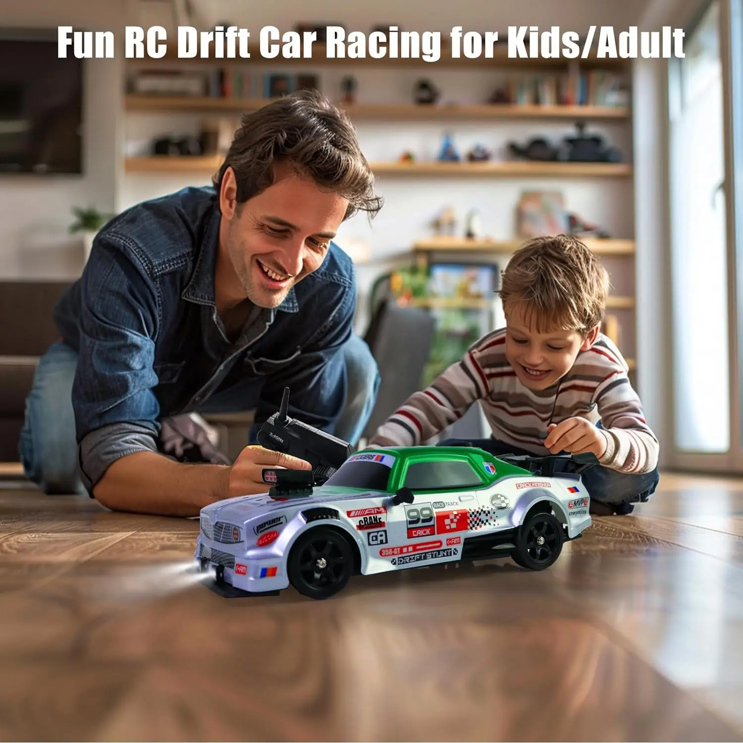 Children's 1:16 Car Model Toy 2.4G Remote-Controlled Four-Wheel Drive Drift Racing 18KM/H RC Remote-Controlled Cars