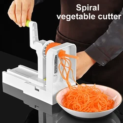 4IN1 Manual Vegetable Cutter Multi-function Spiral Vegetable Shredder Potato Radish Vegetable Slicer Kitchen Tools