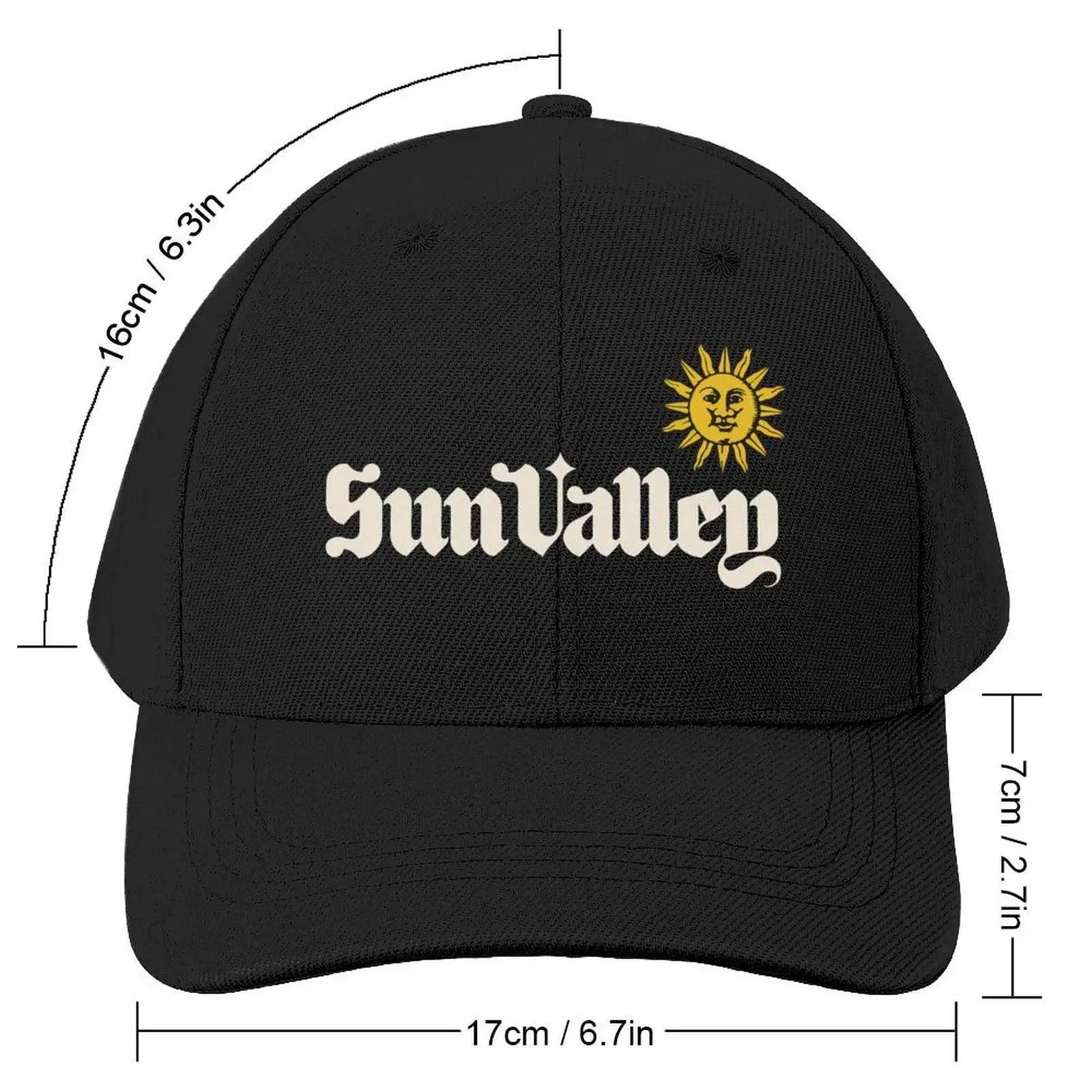 Sun Valley Ski Resort Retro Vintage Skiing Addict Baseball Cap Bobble Hat Beach Bag Mens Hats Women's